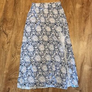 Patterned Maxi Skirt